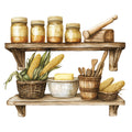 Country Kitchen Fabric Panel 27