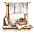 Country Kitchen Fabric Panel 30