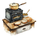 Country Kitchen Fabric Panel 4