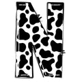 Cow Print Alphabet Fabric Panel 20