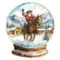 Cowboy Christmas Fabric Panel 2