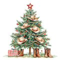 Cowboy Christmas Fabric Panel 21