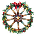 Cowboy Christmas Fabric Panel 30