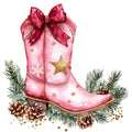 Cowboy Christmas Fabric Panel 5