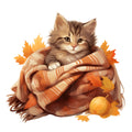 Cozy Autumn Fabric Panel 25