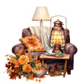 Cozy Autumn Fabric Panel 33