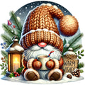 Cozy Christmas Gnomes Fabric Panel 16