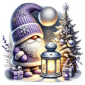 Cozy Christmas Gnomes Fabric Panel 19