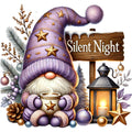 Cozy Christmas Gnomes Fabric Panel 20