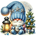 Cozy Christmas Gnomes Fabric Panel 6
