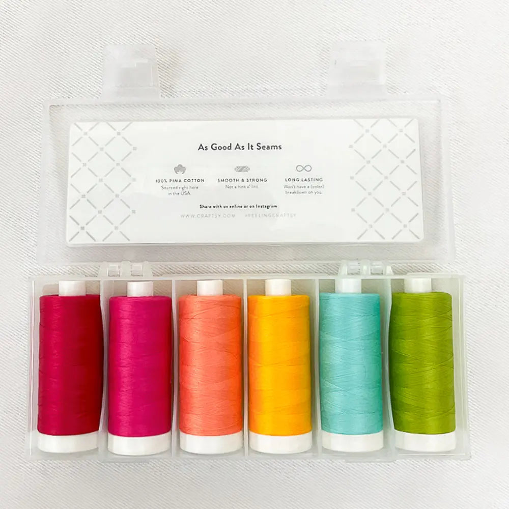 Craftsy Stash Builder Pima Thread Bundle Candy Shop Collection 6 spools