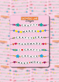Crafty Friendship Bracelet Sticker Sheets