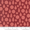Cranberry Gingerbread Lane 44"/45" Cotton Fabric Per Yard