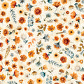 Cream Ditzy Floral Harvest Hollow 44"/45" Cotton Fabric per yard