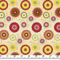 Cream Lucky Medallion 45" Wide Cotton Fabric Per Yard