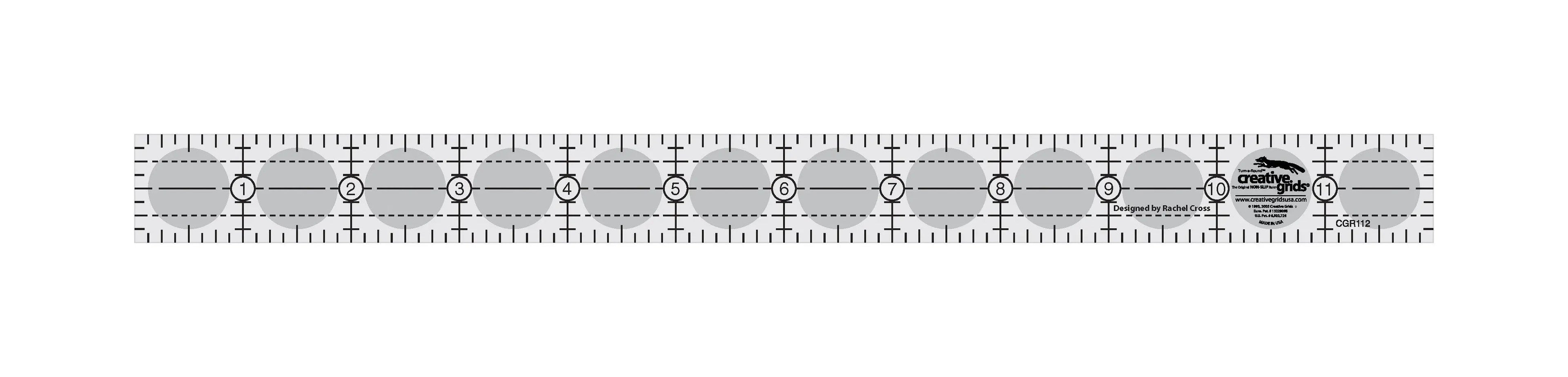 Creative Grids Quilt Ruler 1in x 12in