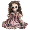 Creepy Dolls Fabric Panel 8