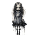 Creepy Horror Evil Dolls Fabric Panel 5