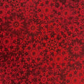 Crimson Red Quilt Back - Dancin' Dahlias 108" wide Fabric per yard