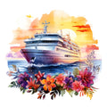 Cruise Ships Fabric Panel 22