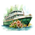 Cruise Ships Fabric Panel 23
