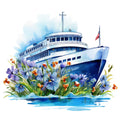 Cruise Ships Fabric Panel 4