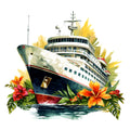 Cruise Ships Fabric Panel 6