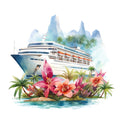 Cruise Ships Fabric Panel 8