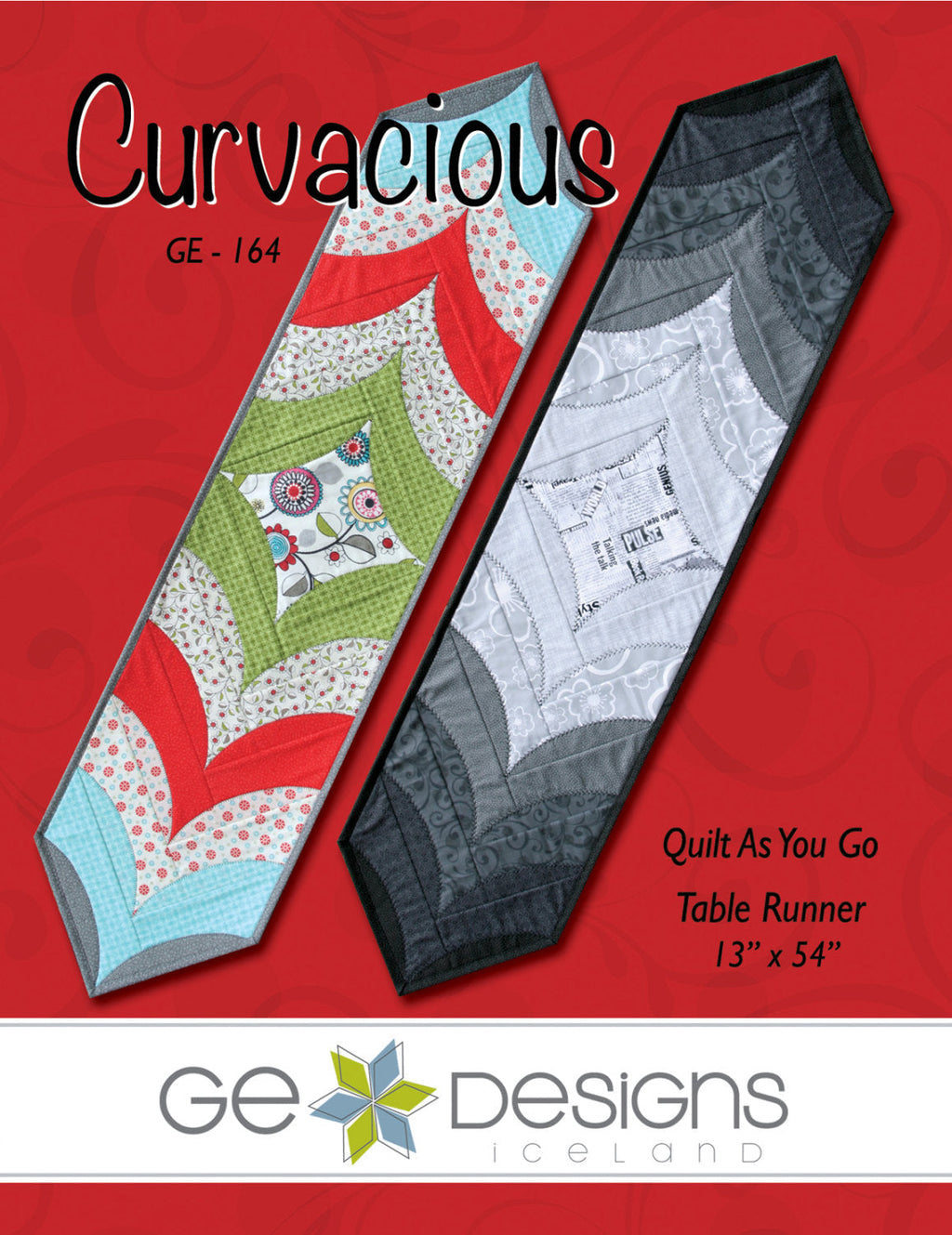Curvacious Table Runner Pattern 164