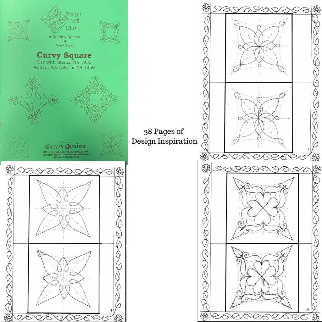 Curvy Square Book and Stencil Kit