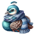 Cute Adorable Peacocks Fabric Panel 1