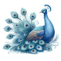 Cute Adorable Peacocks Fabric Panel 22
