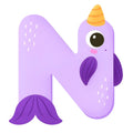Cute Animal Alphabet Fabric Panel 13