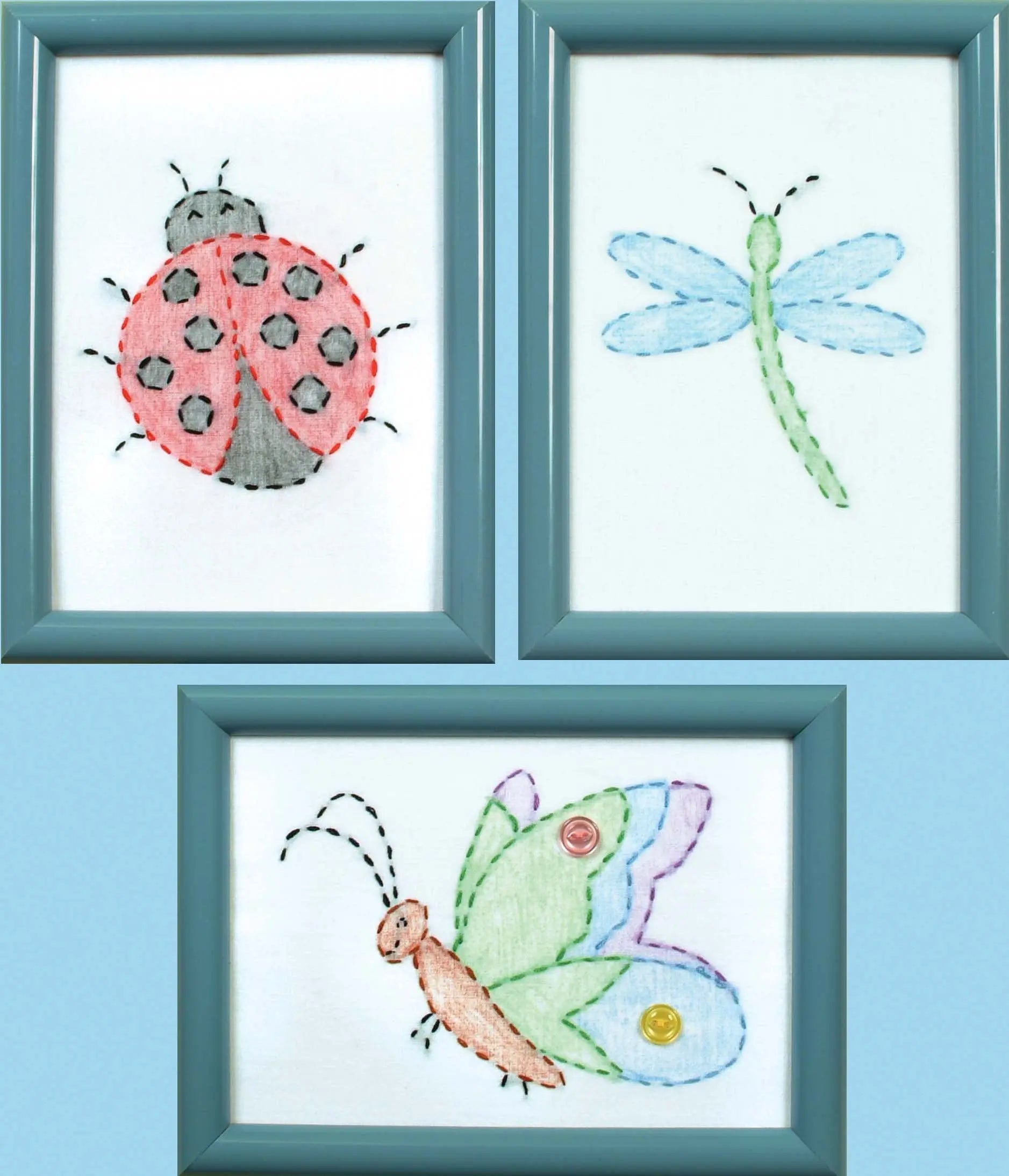 Cute As A Bug Beginner Embroidery Kits