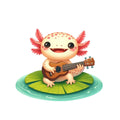Cute Cartoon Axolotl Fabric Panel 5