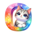 Cute Cats Number 0 Fabric Panel