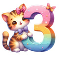 Cute Cats Number 3 Fabric Panel