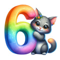 Cute Cats Number 6 Fabric Panel