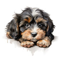Cute Cavapoos Fabric Panel 18