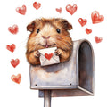 Cute Guinea Pigs Fabric Panel 10