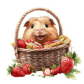 Cute Guinea Pigs Fabric Panel 15