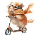 Cute Guinea Pigs Fabric Panel 20