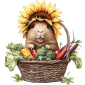 Cute Guinea Pigs Fabric Panel 8