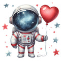 Cute Little Astronaut Fabric Panel 22