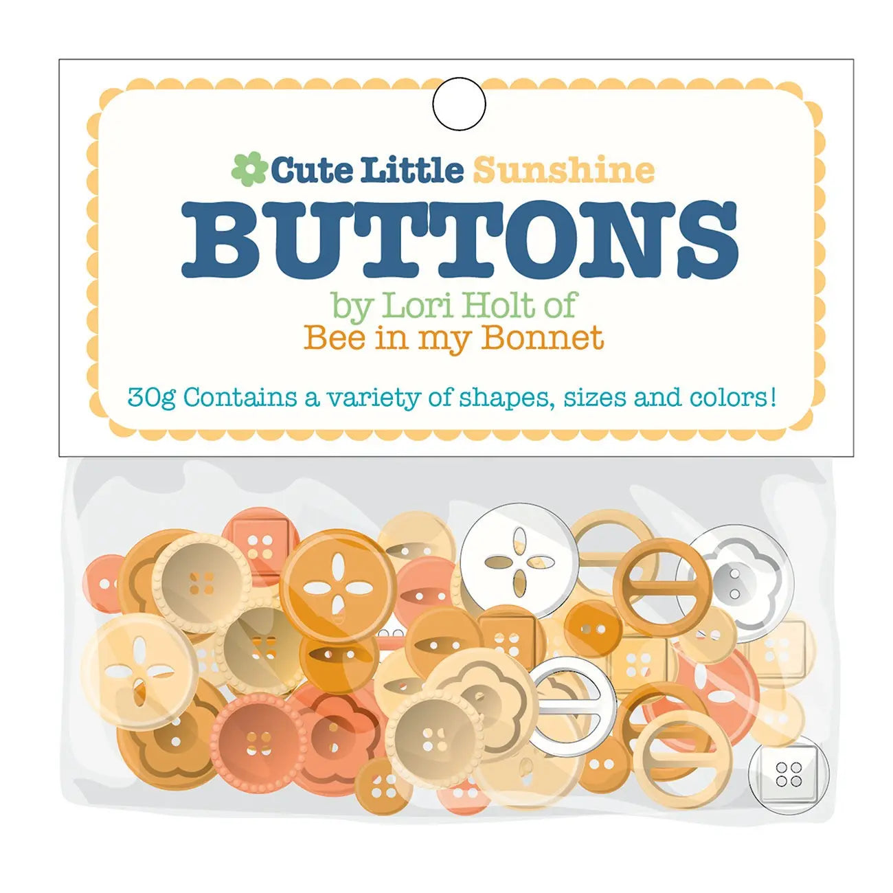 Cute Little Buttons Sunshine Assortment