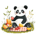Cute Panda Bears Fabric Panel 27