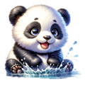 Cute Panda Fabric Panel 2