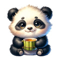 Cute Panda Fabric Panel 5