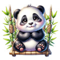 Cute Panda Fabric Panel 6