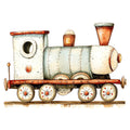 Cute Trains Fabric Panel 2